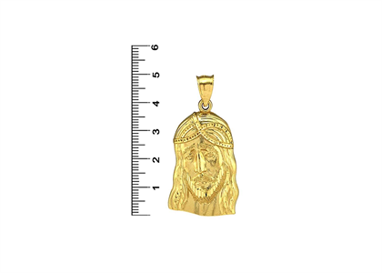 14 KT Jesus Head Fashion Pendant